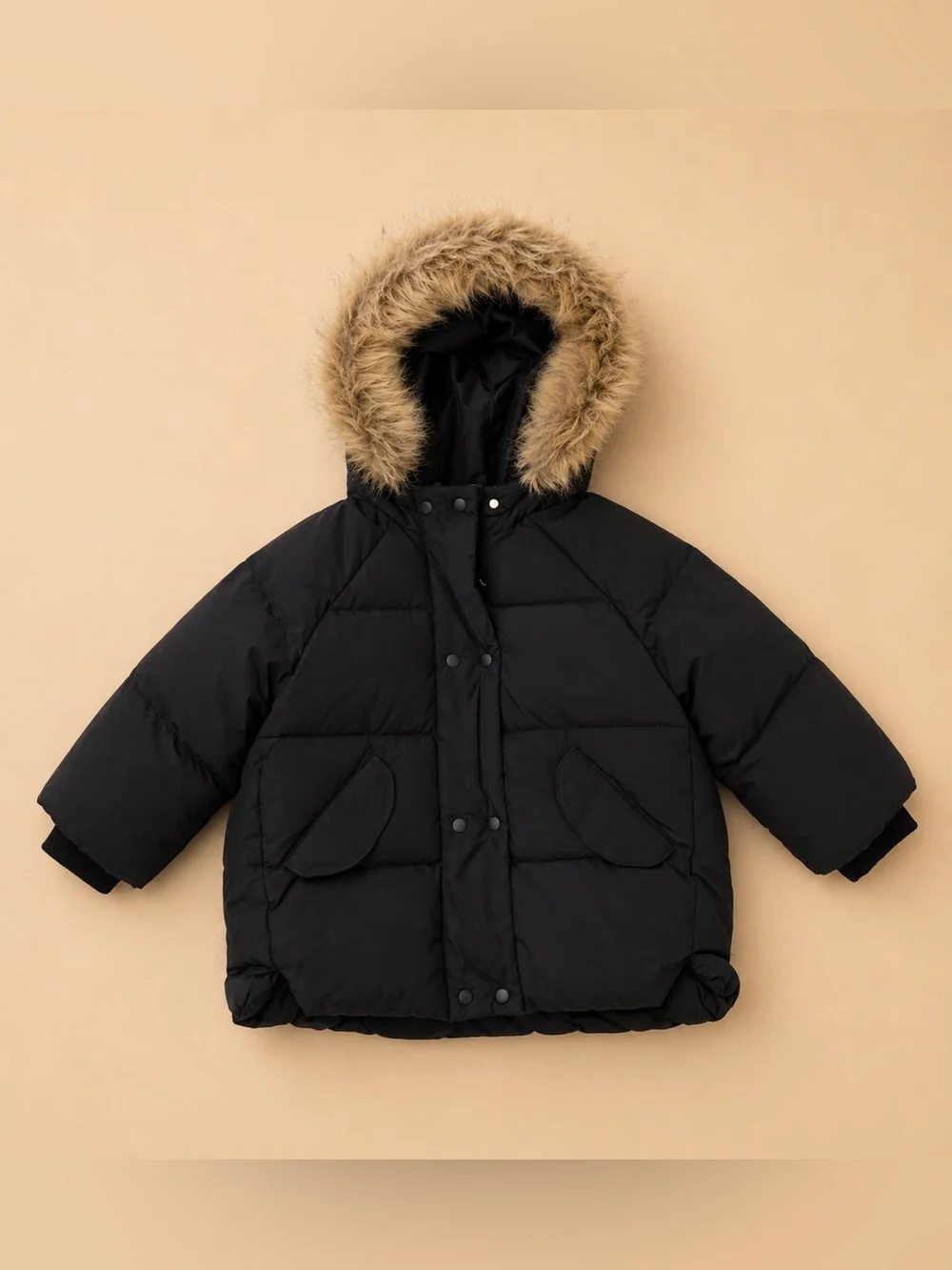 Zara Black Infant Puffer Jacket